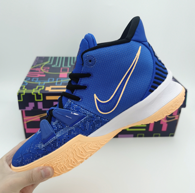 2020 Nike Kyrie Irving VII Blue Yellow Basketball Shoes